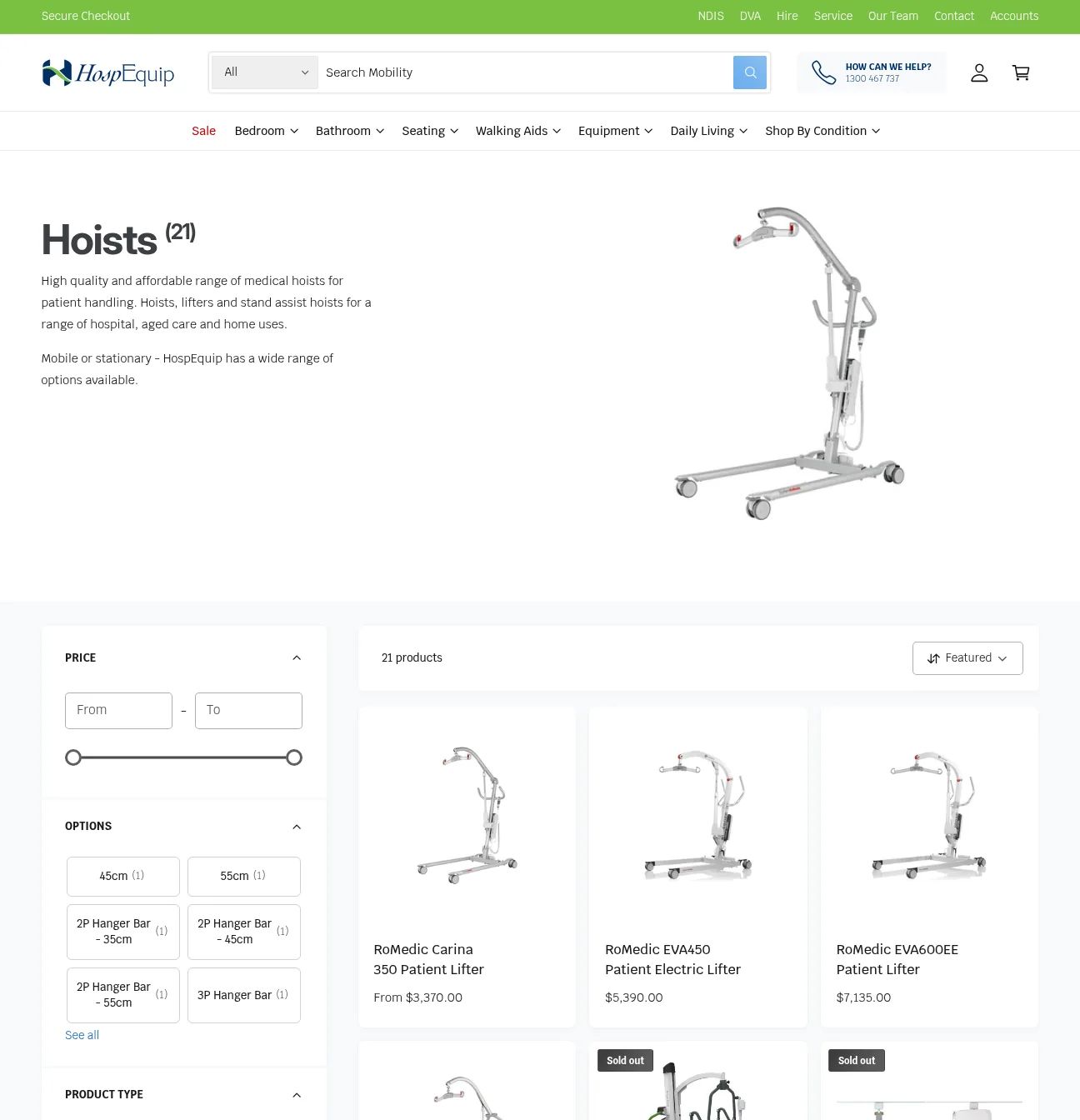 HospEquip desktop screen 2