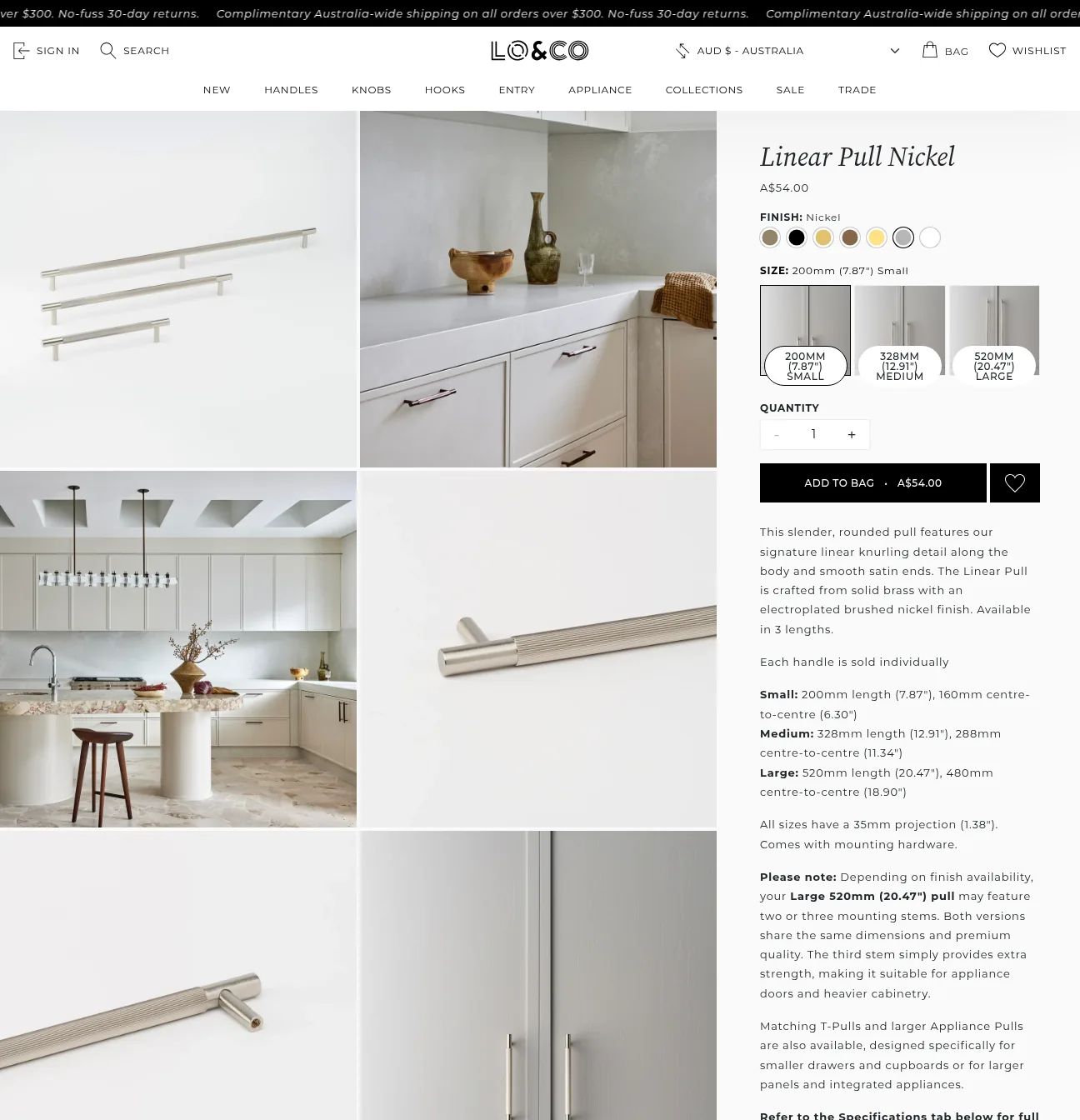 Lo & Co Interiors desktop screen 3