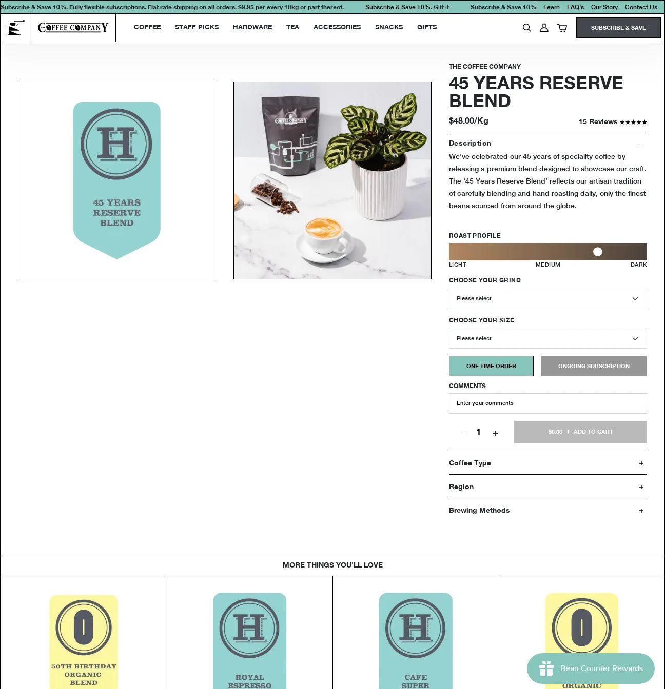 Coffee Company Australia desktop screen 3