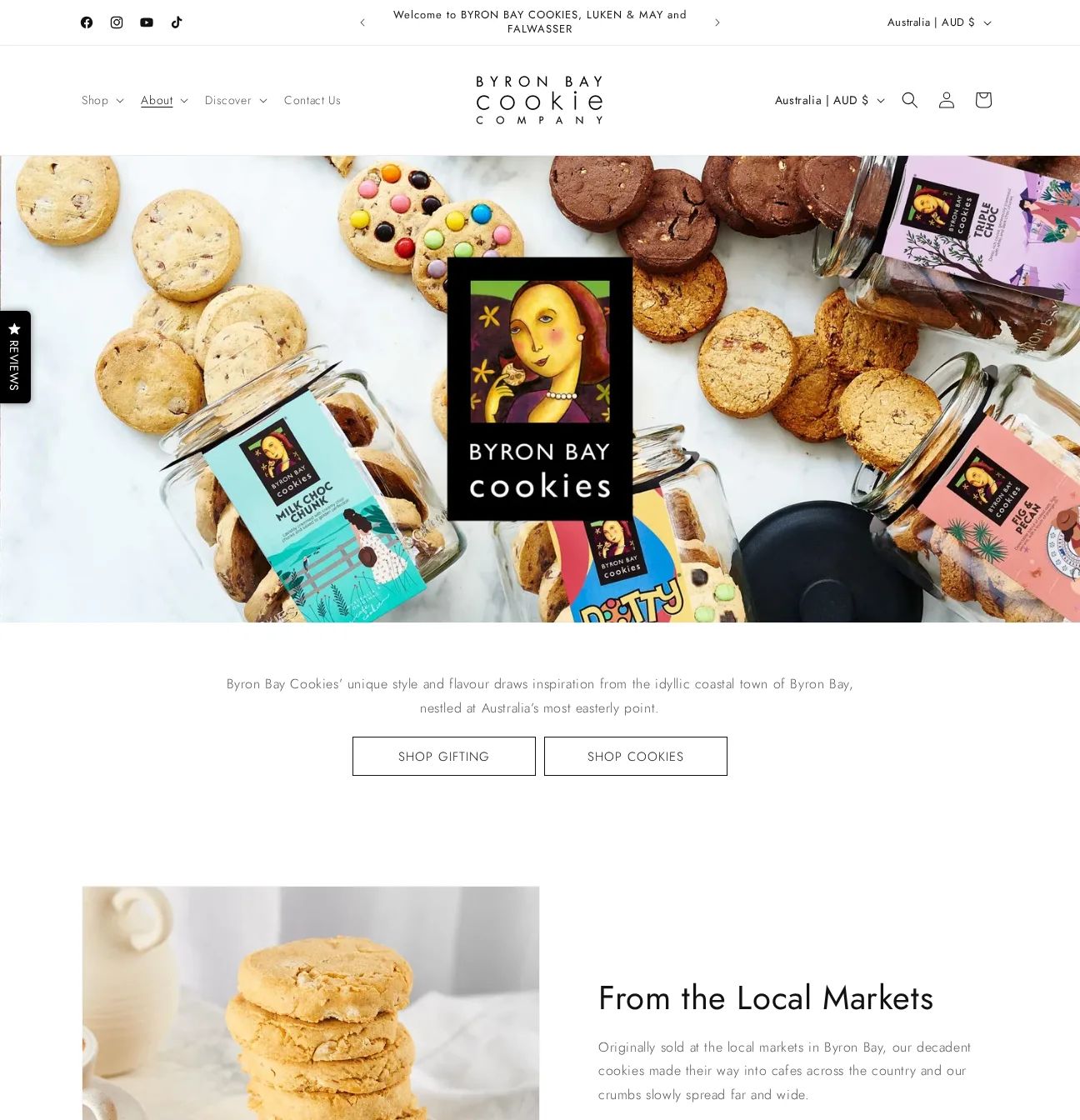 Byron Bay Cookie Company desktop screen 4