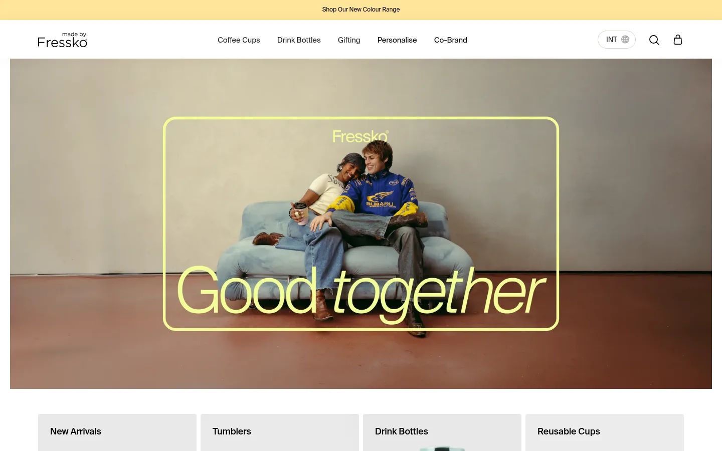 Made by Fressko storefront on desktop