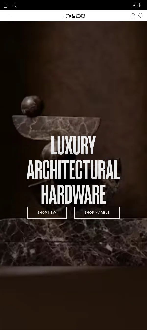 Lo & Co Interiors mobile screen 1