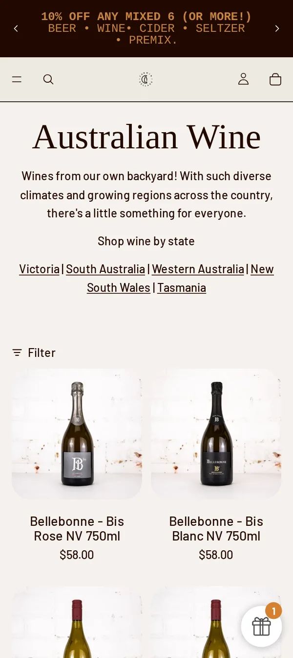 Carwyn Cellars mobile screen 4